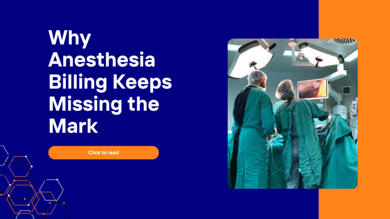 Anesthesia billing services dashboard